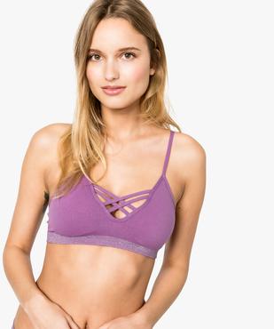 Brassière avec bonnets rembourrés vue1 - GEMO(HOMWR FEM) - GEMO