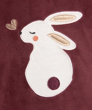 Pyjama velours extra doux dépareillé bébé fille vue2 - GEMO(BB COUCHE) - GEMO