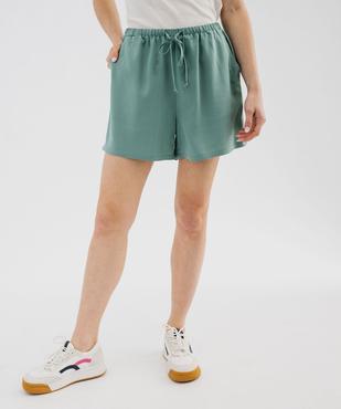 Short ample en viscose fluide femme vue1 - GEMO 4G FEMME - GEMO
