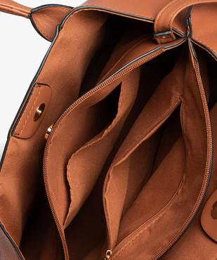 Sac femme porté main avec foulard sur les anses vue3 - GEMO (ACCESS) - GEMO