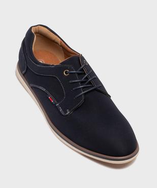Derbies dessus textile à semelle sport homme vue6 - MARIO BALDANO - GEMO