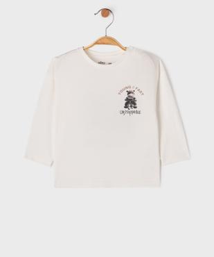 Tee-shirt manches longues imprimé devant et dos bébé garçon vue1 - GEMO 4G BEBE - GEMO