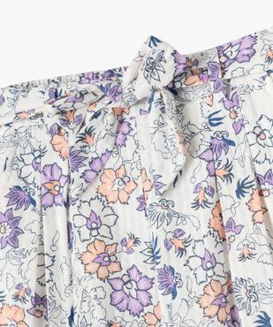 Pantalon ample à motifs fleuris fille - LuluCastagnette vue2 - LULUCASTAGNETTE - GEMO