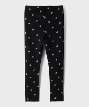 Legging imprimé en maille fine fille vue3 - GEMO 4G FILLE - GEMO