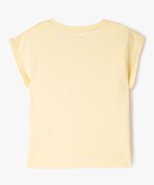 Tee-shirt à manches courtes coupe large fille vue4 - GEMO (ENFANT) - GEMO