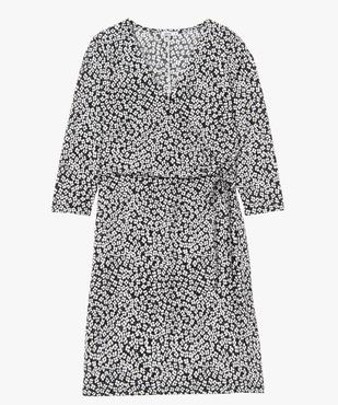 Robe femme à motifs fleuris avec haut cache-coeur vue4 - GEMO(FEMME PAP) - GEMO
