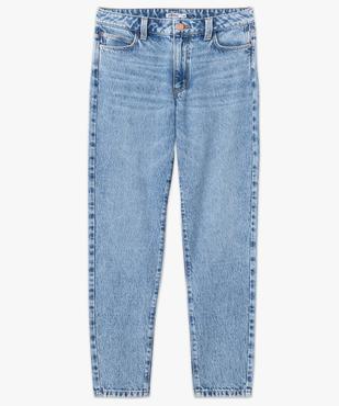 Jean femme coupe mom taille haute délavé vue4 - GEMO 4G FEMME - GEMO