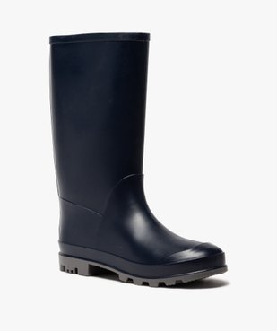 Bottes de pluie femme unies à semelle crantée vue2 - FOLLOW ME - GEMO