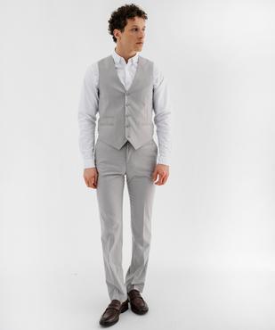 Gilet de costume homme 5 boutons vue4 - GEMO 4G HOMME - GEMO