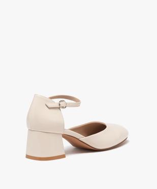 Sandales femme compensées à brides strass vue4 - GEMO(URBAIN) - GEMO