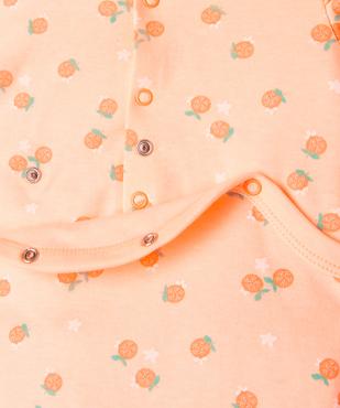 Pyjama dors-bien avec volants sur les épaules bébé fille vue3 - GEMO 4G BEBE - GEMO