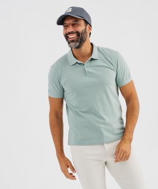 Polo manches courtes en coton homme vue2 - GEMO 4G HOMME - GEMO