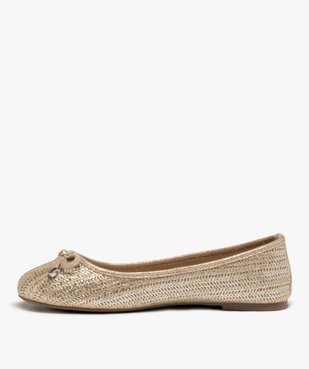 Ballerines femme à talon plat dessus tressé vue4 - VALENTINA BALDA - GEMO