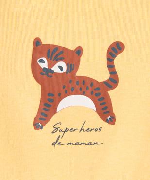 Bodies à manches longues imprimé animal sauvage bébé (lot de 3)  vue2 - GEMO 4G BEBE - GEMO