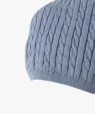 Bonnet fin en maille torsadée bébé vue2 - GEMO(BB COUCHE) - GEMO