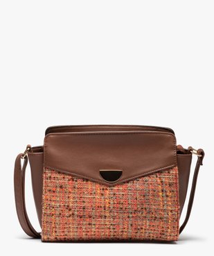 Sac femme à bandoulière bimatière esprit haute couture vue1 - GEMO (ACCESS) - GEMO