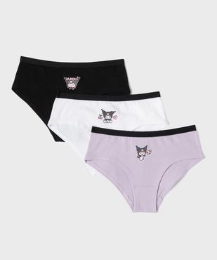 Shorties imprimés en coton stretch fille (lot de 3) - Hello Kitty and friends vue1 - HELLO KITTY - GEMO