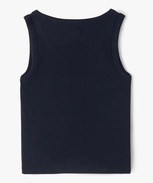 Débardeur en maille côtelée coupe courte fille vue3 - GEMO 4G FILLE - GEMO