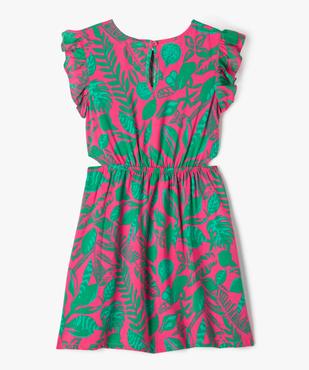 Robe sans manches en viscose fluide imprimée fille vue4 - GEMO 4G FILLE - GEMO