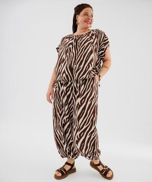 Blouse sans manches ample et fluide en viscose femme grande taille vue5 - GEMO 4G GT - GEMO