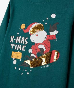 Tee-shirt manches longues de Noël en coton imprimé garçon vue2 - GEMO (ENFANT) - GEMO