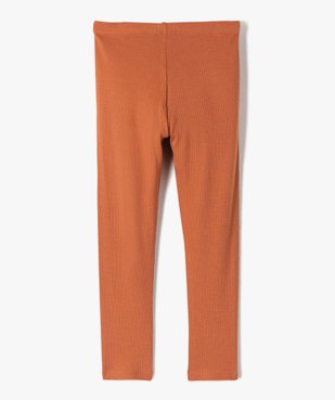 Legging fille à côtes et nœud pailleté à la taille vue4 - GEMO (ENFANT) - GEMO
