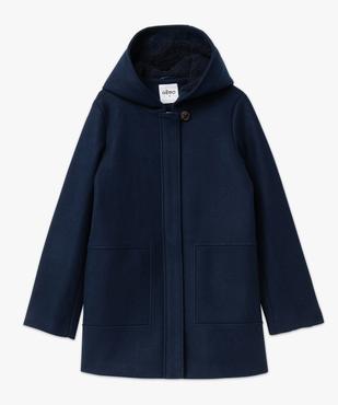 Manteau court zippé à capuche doublée sherpa femme vue4 - GEMO(FEMME PAP) - GEMO