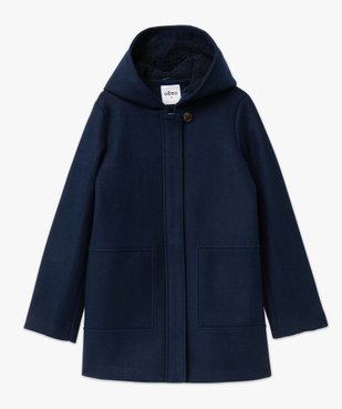 Manteau court zippé à capuche doublée sherpa femme vue4 - GEMO(FEMME PAP) - GEMO