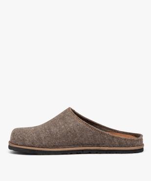 Chaussons mules façon lainage homme  vue3 - GEMO 4G HOMME - GEMO