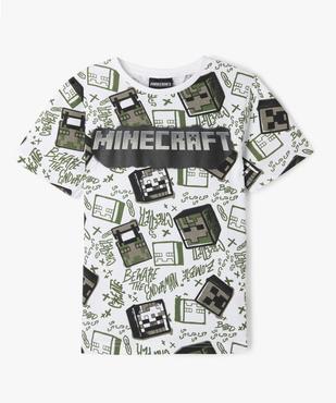 Tee-shirt manches courtes imprimé all over garçon - Minecraft vue1 - MINECRAFT - GEMO