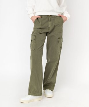 Pantalon cargo multi poches femme vue3 - GEMO(FEMME PAP) - GEMO
