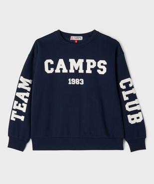 Sweat avec inscriptions contrastantes fille - Camps United vue1 - CAMPS GEMO FOR GOOD - GEMO