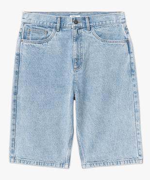 Bermuda en jean loose délavé homme vue4 - GEMO (HOMME) - GEMO