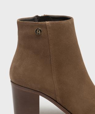 Boots en cuir à talon femme - LuluCastagnette vue6 - LULUCASTAGNETTE - GEMO