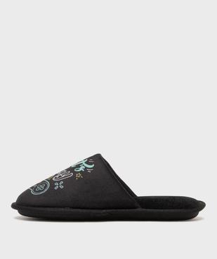 Chaussons en velours forme mules imprimés garçon vue3 - GEMO (ENFANT) - GEMO