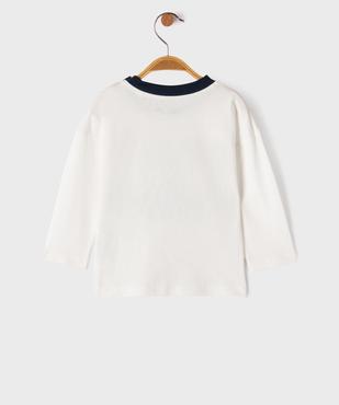 Tee-shirt manches longues en jersey de coton imprimé bébé garçon vue3 - GEMO 4G BEBE - GEMO