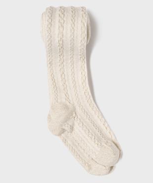 Collant pailleté en maille torsadée fille vue1 - GEMO (ENFANT) - GEMO