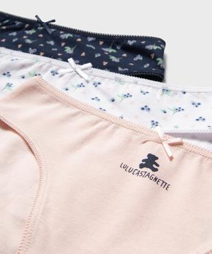 Culottes en coton imprimées fille (lot de 3) - LuluCastagnette vue2 - LULU CASTAGNETTE GEMO FOR GOOD - GEMO
