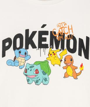 Tee-shirt manches courtes en coton imprimé garçon - Pokémon vue2 - POKEMON - GEMO