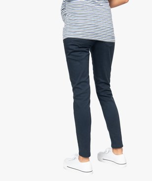 Jean de grossesse coupe slim avec large bandeau élastiqué vue3 - GEMO (MATER) - GEMO