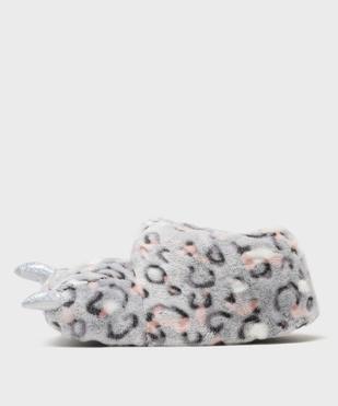 Chaussons en volume patte d'animal à griffes pailletées femme vue3 - GEMO(HOMWR FEM) - GEMO