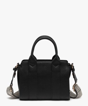 Sac femme en matière grainée avec large bandoulière amovible vue1 - GEMO (ACCESS) - GEMO