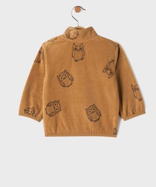 Sweat polaire zippé imprimé bébé garçon vue3 - GEMO(BEBE DEBT) - GEMO
