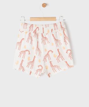 Short imprimé en maille bébé fille vue3 - GEMO 4G BEBE - GEMO