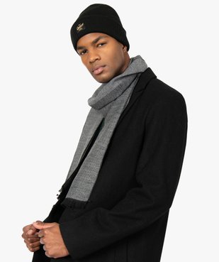 Bonnet en maille avec large revers homme vue3 - GEMO 4G HOMME - GEMO