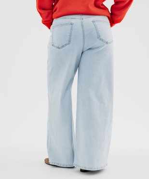 Jean wide leg en coton stretch femme grande taille vue3 - GEMO (G TAILLE) - GEMO