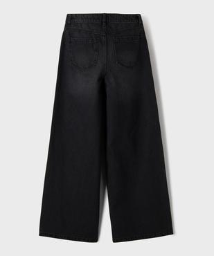 Jean wide leg en denim 100% coton fille vue3 - GEMO 4G FILLE - GEMO