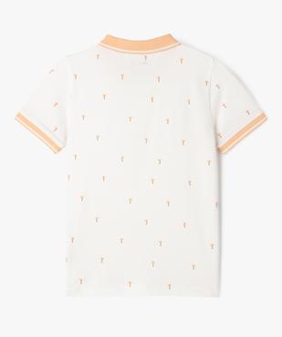 Polo manches courtes imprimé palmiers garçon vue3 - GEMO (ENFANT) - GEMO