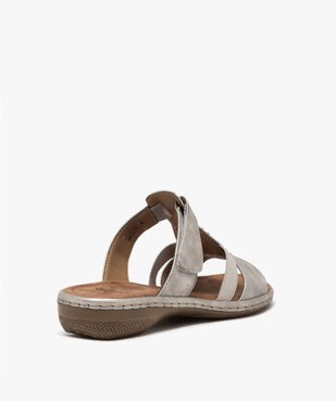 Mules femme confort à scratch dessus perles fantaisie vue4 - GEMO (CONFORT) - GEMO