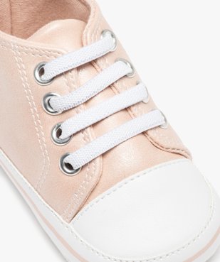 Baskets de naissance bébé fille finement pailletées vue6 - GEMO 4G BEBE - GEMO